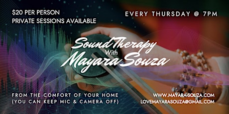 Sound Healing Therapy with Mayara Souza tickets