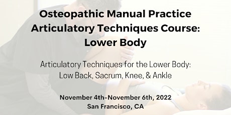3-day Osteopathic Manual Practice Articulatory Techniques - Lower Body