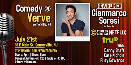 Comedy at Verve w/ Gianmarco Soresi