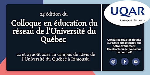 24e Colloque en éducation du réseau de l'Université du Québec