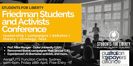 Friedman Students and Activists Conference primary image