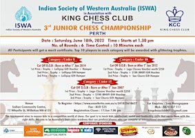 3rd King Chess Club Junior Chess Championship