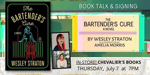 Book Talk! Wesley Straton's THE BARTENDER'S CURE