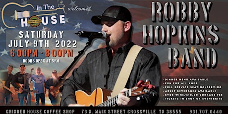 Robby Hopkins Band LIVE 'In the House' tickets