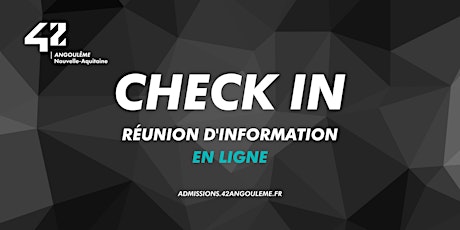 Check-In : Réunion d'information (en ligne) primary image