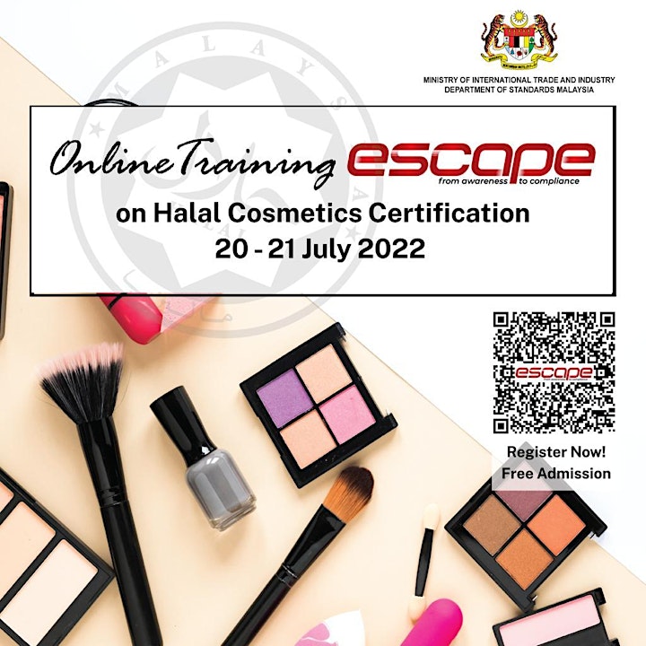 Online Training ESCAPE on Halal Cosmetics Certification image