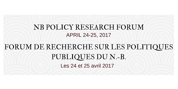 Forum de recherche sur les politiques publiques du N-B | NB Policy Research...