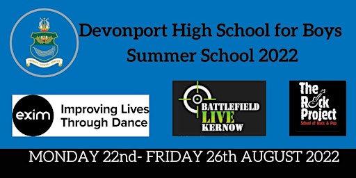 DHSB Summer School  Monday 22nd - Friday 26th August 2022