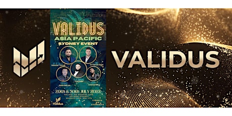 VALIDUS ASIA PACIFIC SYDNEY EVENT - CO FOUNDER TOUR tickets