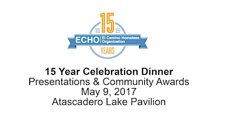 ECHO 15 Year Celebration & Recognition Dinner primary image