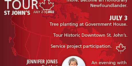 Rotary International President Jennifer Jones - Service Projects July 2 tickets