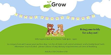 Teddy Bears Picnic - raising funds for Grow Limited