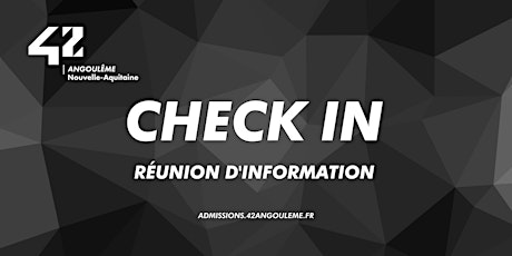 Check-In : Réunion d'information (en présentiel) primary image