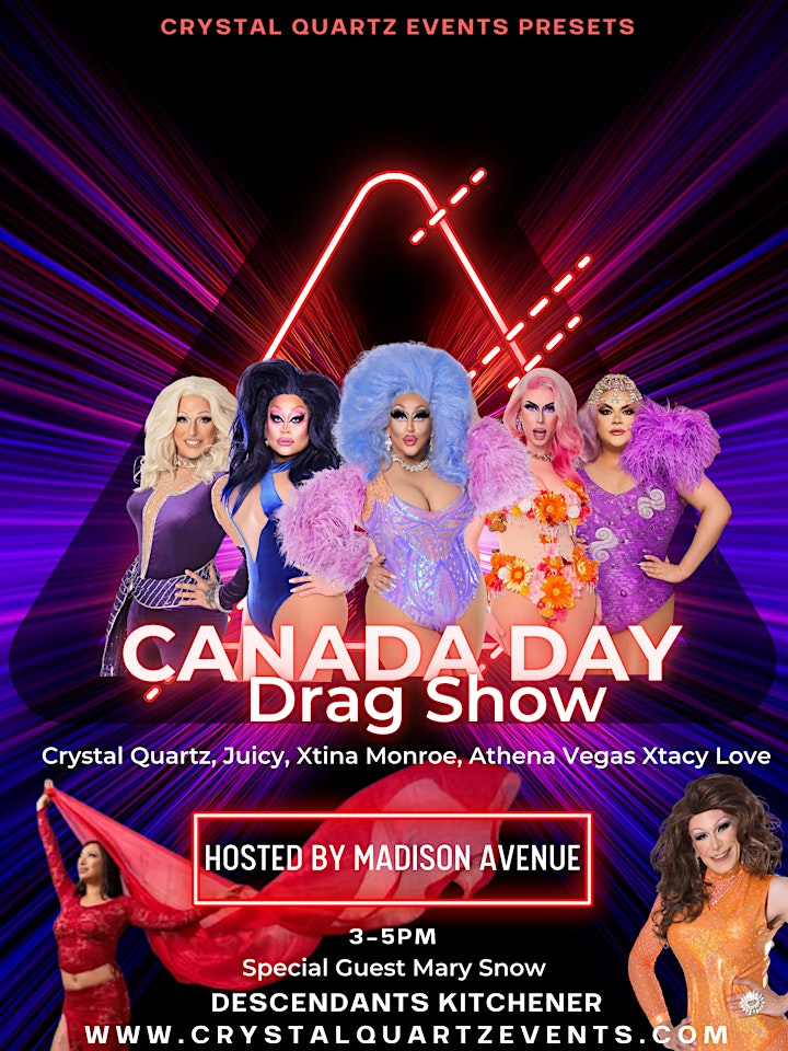 Canada Day  Drag Show- Hosted by Madison Avenue- Descendants- Kitchener image