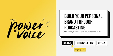 Webinar: Build your Personal Brand Through Podcasting tickets