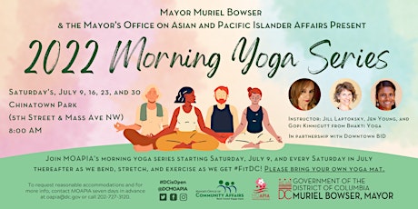MOAPIA Presents: 2022 Morning Yoga Series