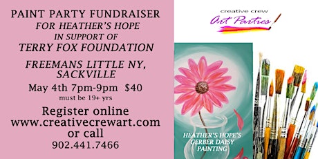 Paint Party Fundraiser in Memory of Heather Farthing for the Terry Fox Foundation primary image