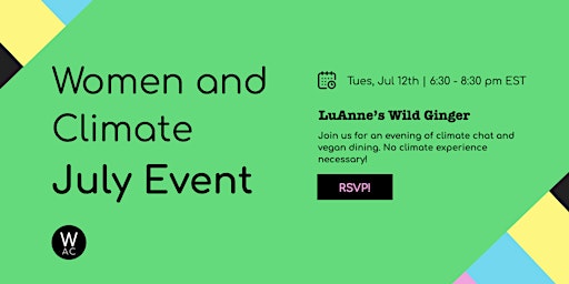 Women and Climate NYC Networking Dinner for July