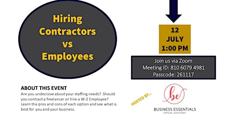 Contractors vs Employees tickets