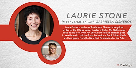 Author Laurie Stone in Conversation with Gabriella Cisneros – Virtual tickets