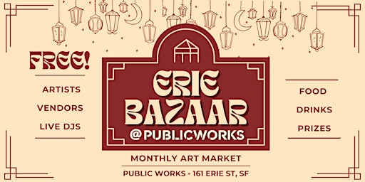Erie Bazaar - FREE July Art Market at Public Works