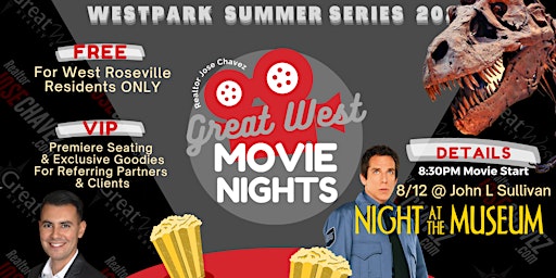 Great West Movie Nights in the Park: Night at the Museum!