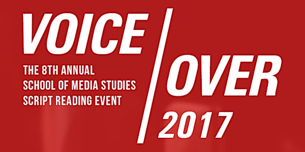 VoiceOver: The 8th Annual School Of Media Studies Script Reading Event