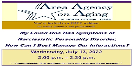 My Loved One Has Narcissistic Symptoms: How to manage Interactions? tickets