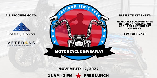 Freedom Isn't Free: Motorcycle Giveaway