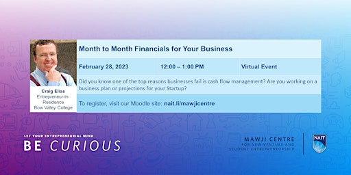 Month to Month Financials for your Business