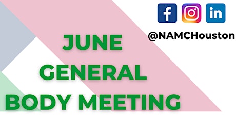 NAMC June General Body Meeting primary image
