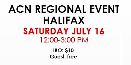ACN Regional Event Halifax tickets