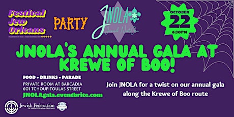 JNOLA Gala at Krewe of Boo!