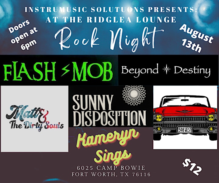 Instrumusic Solutions Presents: Rock Night at the Ridglea Lounge image