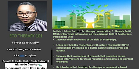 ECO Therapy 101: A Conversation with J. Phoenix Smith, MSW tickets