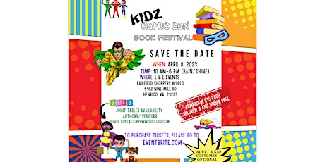 Kidz Comic Con Book Festival