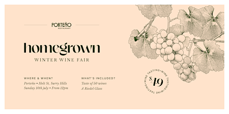 HOMEGROWN - Winter Wine Fair tickets