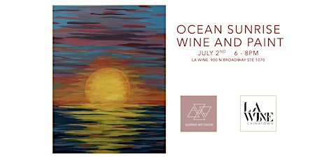 Element Art Center and LA  Wine Host Ocean Sunrise  Wine And Paint Night tickets