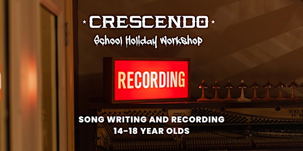 Write and record a song - 2 Day holiday Workshop 14-18yr olds