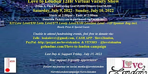Love to London 12HR Virtual Variety Show