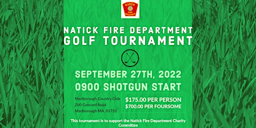 1st annual Natick Fire Charity Committee Golf Tournament