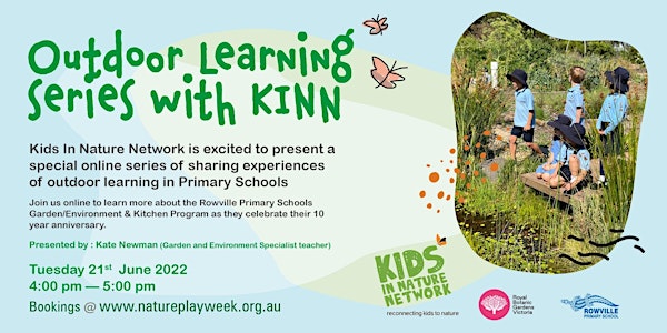 Outdoor Learning Series with Kids in Nature Network