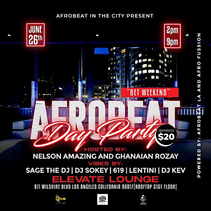 AFROBEAT DAY PARTY (BET AWARDS WEEKEND) image
