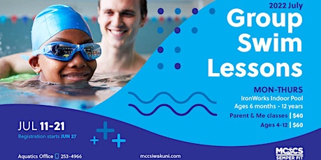 July Swim Lessons ingressos