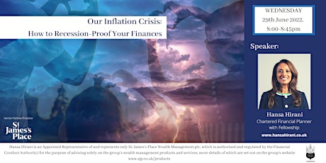 Our Inflation Crisis:  How to Recession-Proof your Finances tickets