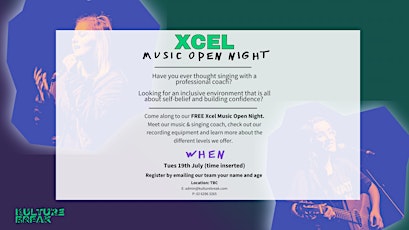 FREE Xcel  Music Open Night