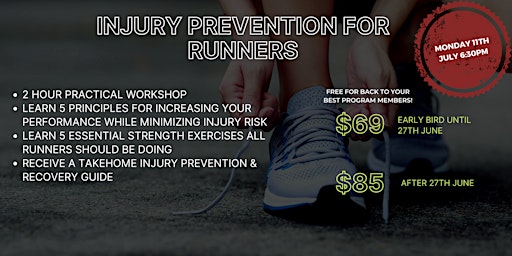 Injury Prevention For Runners Workshop