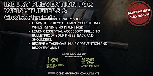 Injury Prevention For The Weightlifter & Crossfitter