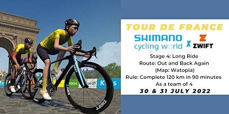 Tour de France X Zwift Cycling Challenge (Stage 4) tickets