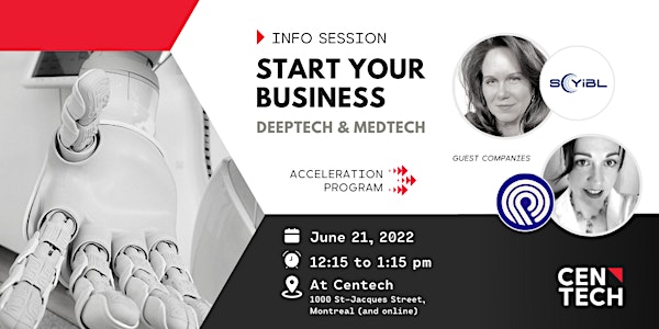 Info Session : Start a tech business at Centech